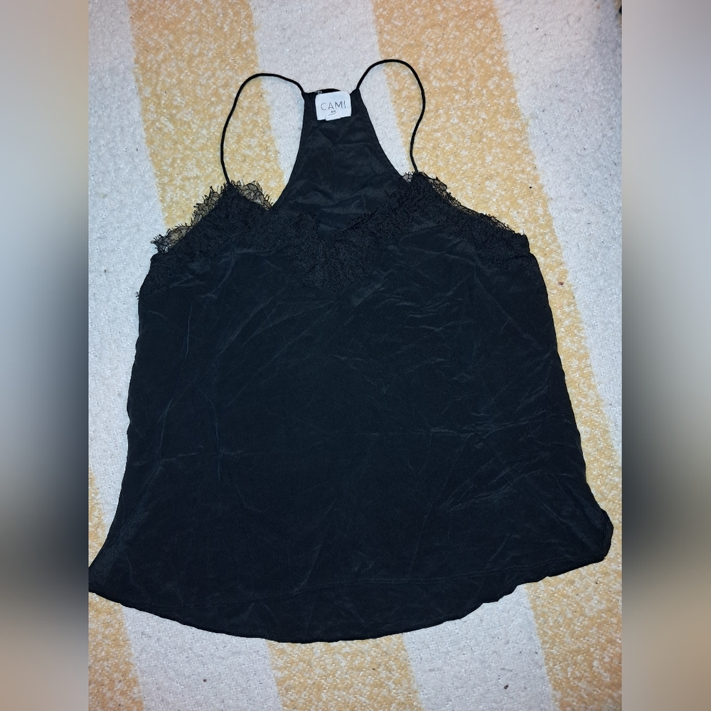 CAMI NYC brand Women's size xs, silk and lace tank top